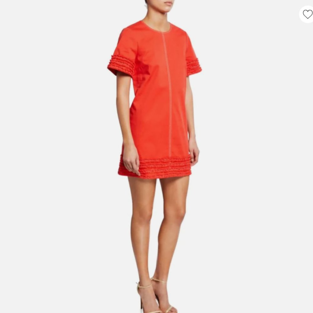 Cinq a Sept Military Twill Dress In Paprika